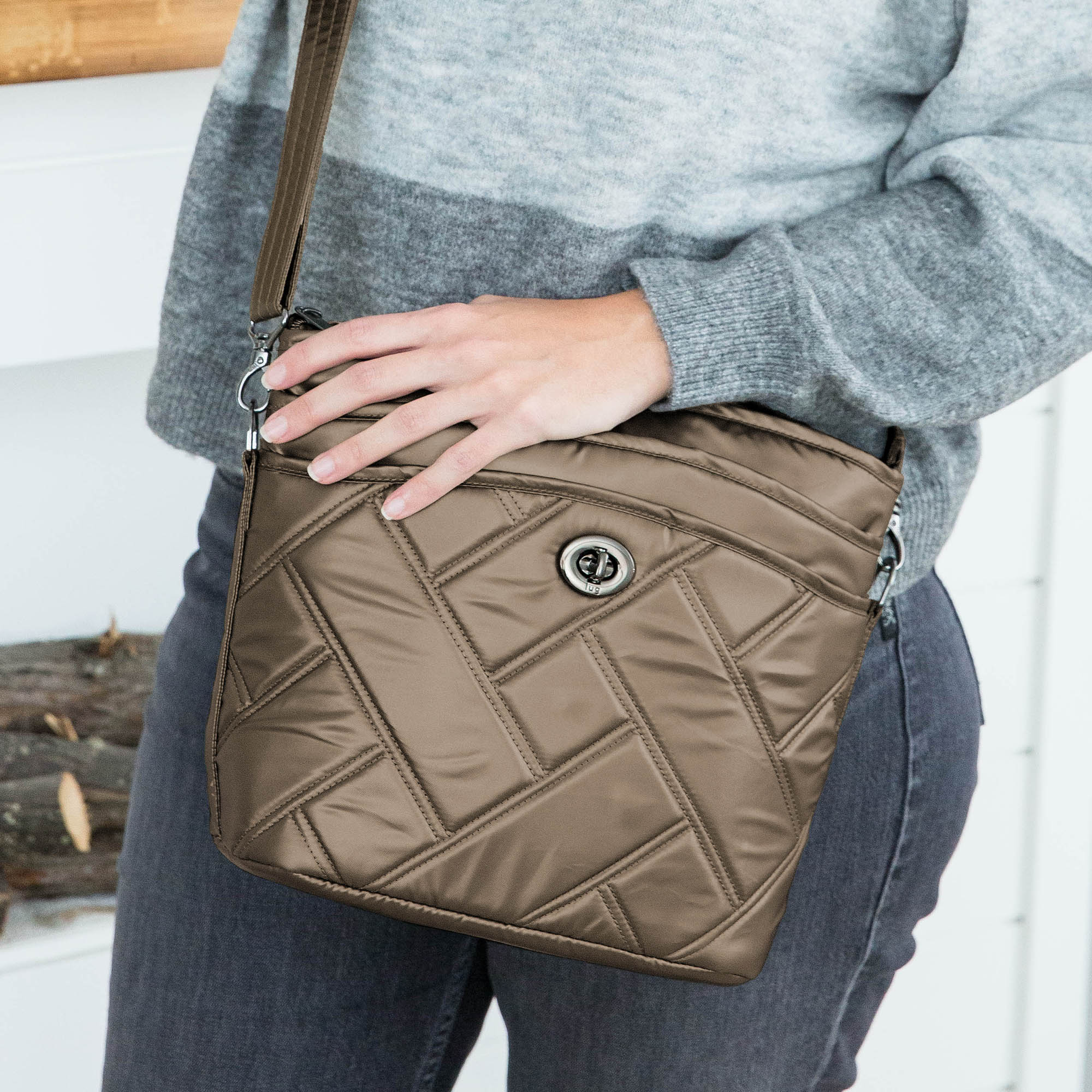 Adagio Shoulder Bag - METALLIC WALNUT - Adagio_Hover